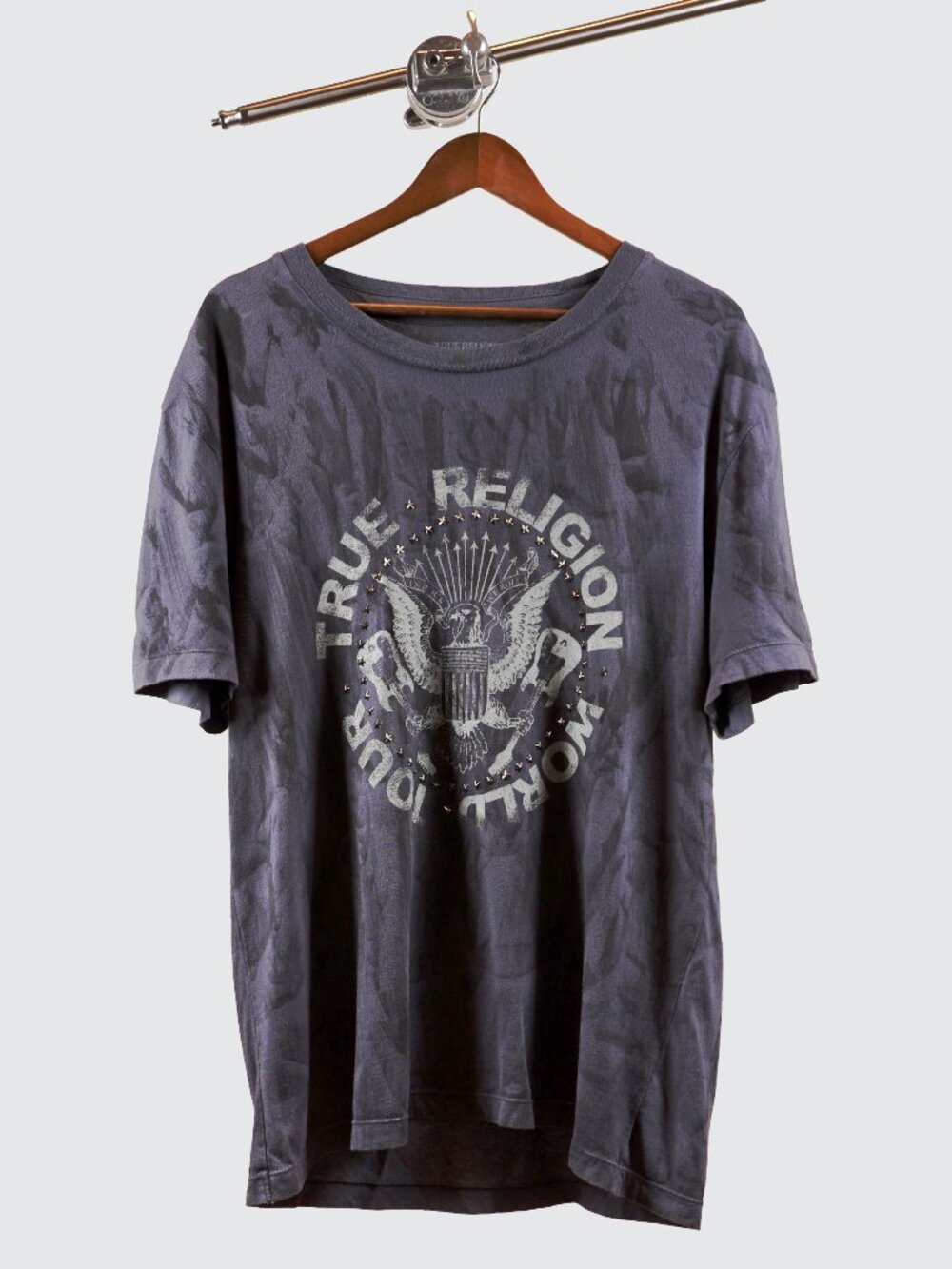 True Religion World Tour Studded Eagle Graphic Tee XL
